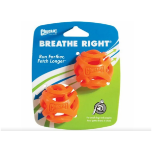 Chuckit Breathe Right Fetch Ball Small 2pk