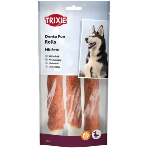 Trixie Tyggerull Natur M/Andefilè 3stk 17cm