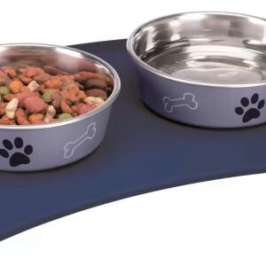 Matunderlag Katt Blå