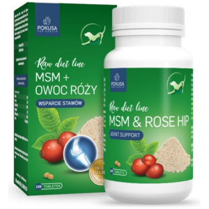 Pokusa MSM og Rose Hip 120 Tabletter