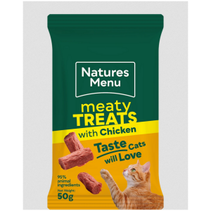 Natures Menu Meaty Snacks Katt Kylling og Lever 50gr