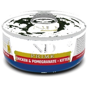 N&D Prime Chicken & Pomegranate kitten våtfôr 70gr