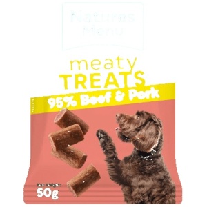 Natures Menu Meaty Treats Beef & Pork 50gr