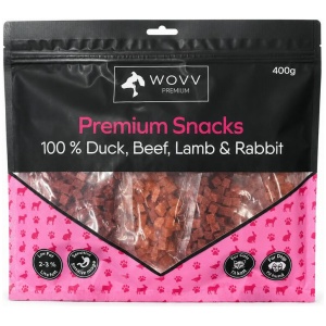 Wovv Godbiter Mix And/Okse/Lam og Kanin 400g Små biter