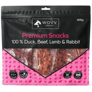 Wovv Godbiter Mix And/Okse/Lam og Kanin 400g Små biter