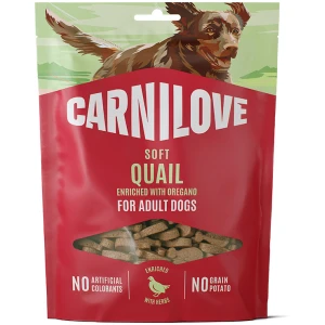 Carnilove Soft Snack Vaktel & Oregano 200gr