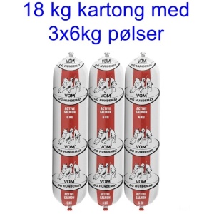 Active fullfôr med laks 18kg (3x6kg pølse)