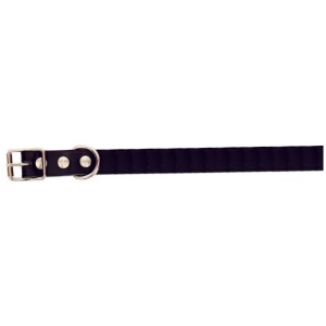 Alac Skinnhalsbånd Sort 12mm x 30cm