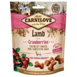 Carnilove Crunchy Snack Lam & Tranebær 200gr