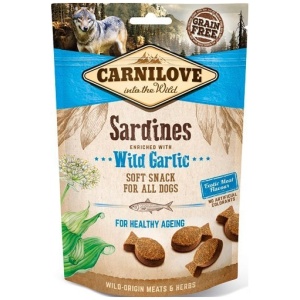 Carnilove Soft Snack Sardin & Ramsløk 200gr