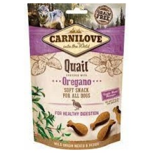 Carnilove Soft Snack Vaktel & Oregano 200gr