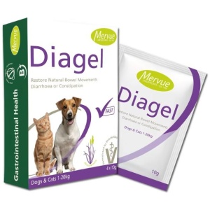 Diagel 4x10g Mot Diare Til Katt og Hund 1-20kg