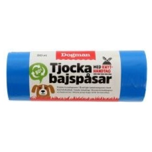 Dogman Hundeposer med håndtak 50p Blå