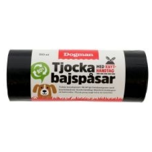 Dogman Hundeposer med håndtak 50p Svart