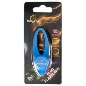 Duvo plus Hundelykt Flashlight Fluo 8x3cm Blå