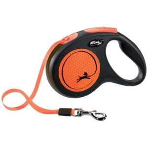 Flexi New Neon Flexline M 5m 25kg Oransje