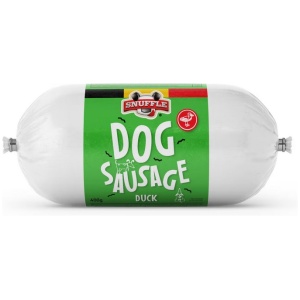 Hundepølse Snuffle M/And og Kylling 400gr