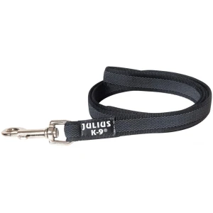 Julius-K9 Super grip line med håndtak 14mm Sort