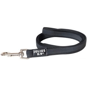 Julius-K9 Super grip line med håndtak 20mm Sort