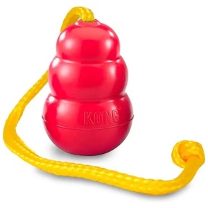 Kong Classic med tau Rød Large