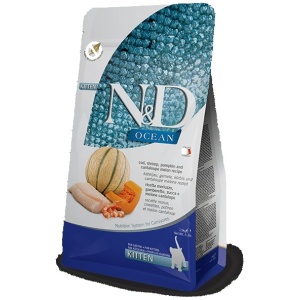 N&D Ocean Kitten. Cod, Shrimp, Pumpkin and Cantaloupe Melon 1,5kg