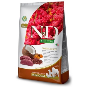 N&D Quinoa Skin & Coat, Venison & Coconut Adult all breeds 7kg
