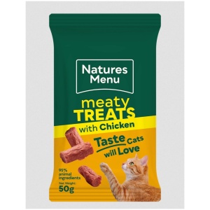Natures Menu Meaty Snacks Katt Kylling og Lever 50gr