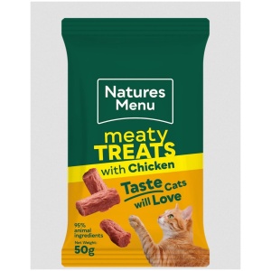 Natures Menu Meaty Treats Katt & små hunder Kylling og Lever 50gr