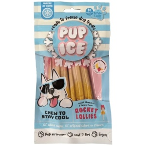Pup Ice Rocket Lollies 2pk Jordbær & Banan