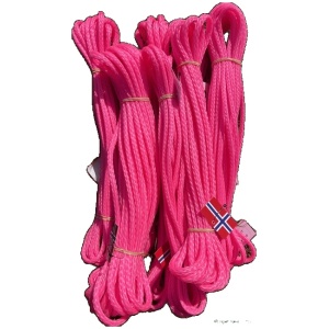 Sporline nylon Hulflettet Rosa 8mm