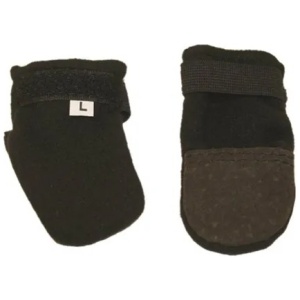 Trine Hundesokk mini i fleece med lærforsterkning 2-pk