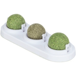 Trixie 3 Baller M/Catnip og Matatabi M/Holder Ø5cm