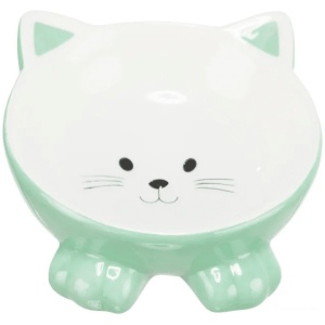 Trixie Katteskål  Keramikk Ergonomisk Mint