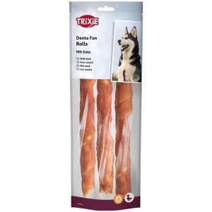 Trixie Tyggerull Natur M/Andefilè 3stk 28cm 250g