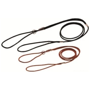 Utstillingskobbel Lær 4mm/120cm Brun