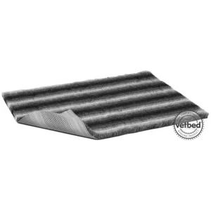 VetBed Nonslip Select Charcoal Grå Wolf Stripe 100x75cm