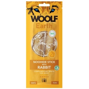 Woolf noohide L kanin sticks 2 stk 13cm