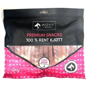 Wovv tyggepinner med and 400g (30pk) DATO 15.06.2026