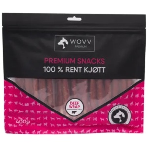 Wovv tyggepinner med oksekjøtt 400gr (30pk)