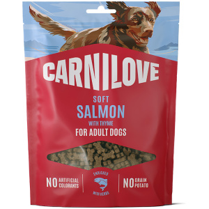 Carnilove Soft Snack Laks & Timian små biter 200gr