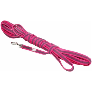 Julius-K9 Super grip line med håndtak 14mm x 10m Rosa