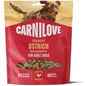 Carnilove Crunchy Snack Struts & bjørnebær små biter 200gr