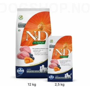 Farmina N&D Pumpkin Lamb & Blueberry Puppy Med/Max