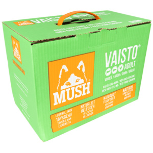 MUSH Vaisto Grønn Storfe-Svin-Kylling Adult 10 kg Blokk