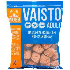 MUSH Vaisto Blå Storfe, Kalkun og Laks 800g Kjøttboller