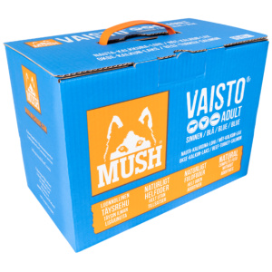 MUSH Vaisto Blå Storfe, Kalkun og Laks 10 kg Kjøttboller