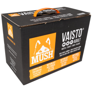 Mush Vaisto Sort Svin, Kylling og Lam Adult 10 kg Blokk