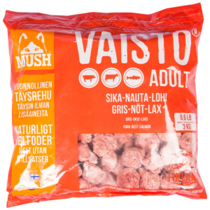 MUSH Vaisto Rød Svin,Storfe,Laks Adult 3 kg Kjøttboller